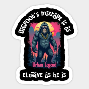 Shadowy Bigfoot: Urban Legend Sticker